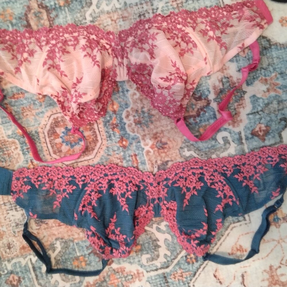 Nwot 34DDD Wacoal Embroidered Underwire Bras